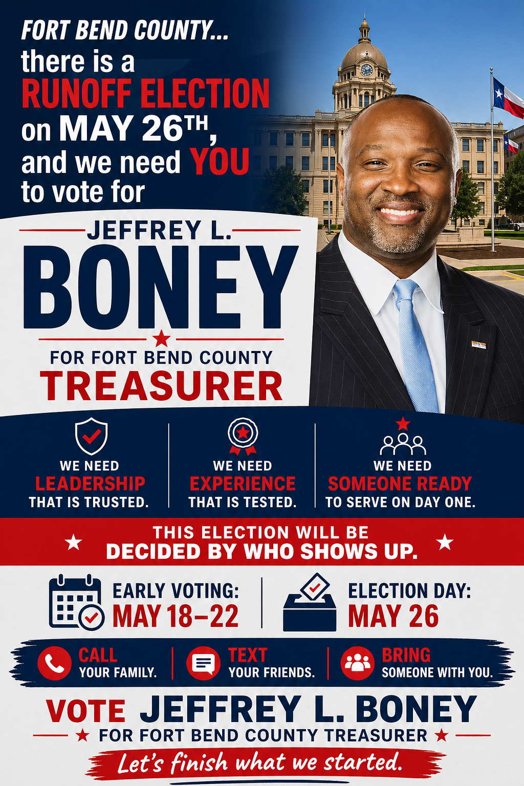 Jeffrey L. Boney for Fort Bend County Treasurer